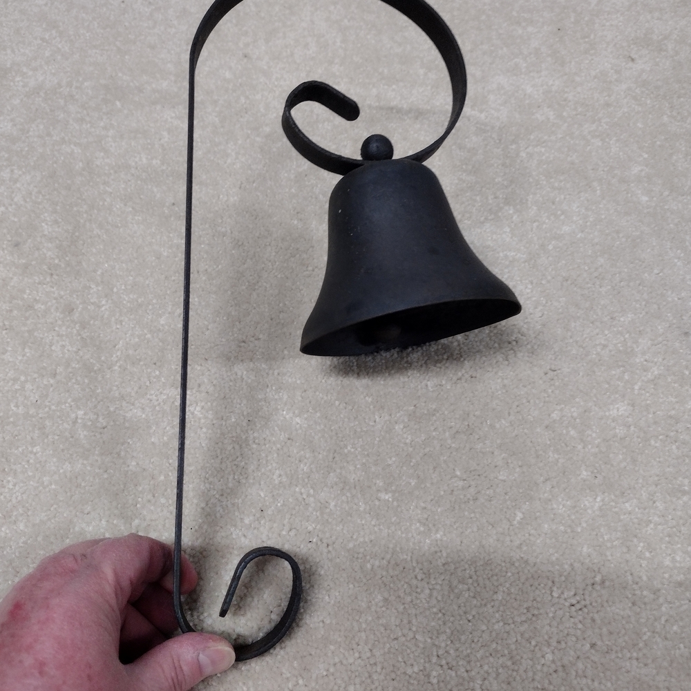 Black Metal Wall Bell Decor